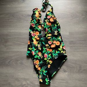 Xhilaration Fruits Floral One Piece small